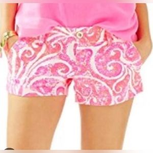 Lilly Pulitzer Walsh Shorts 3 inch inseam Pink Size 00